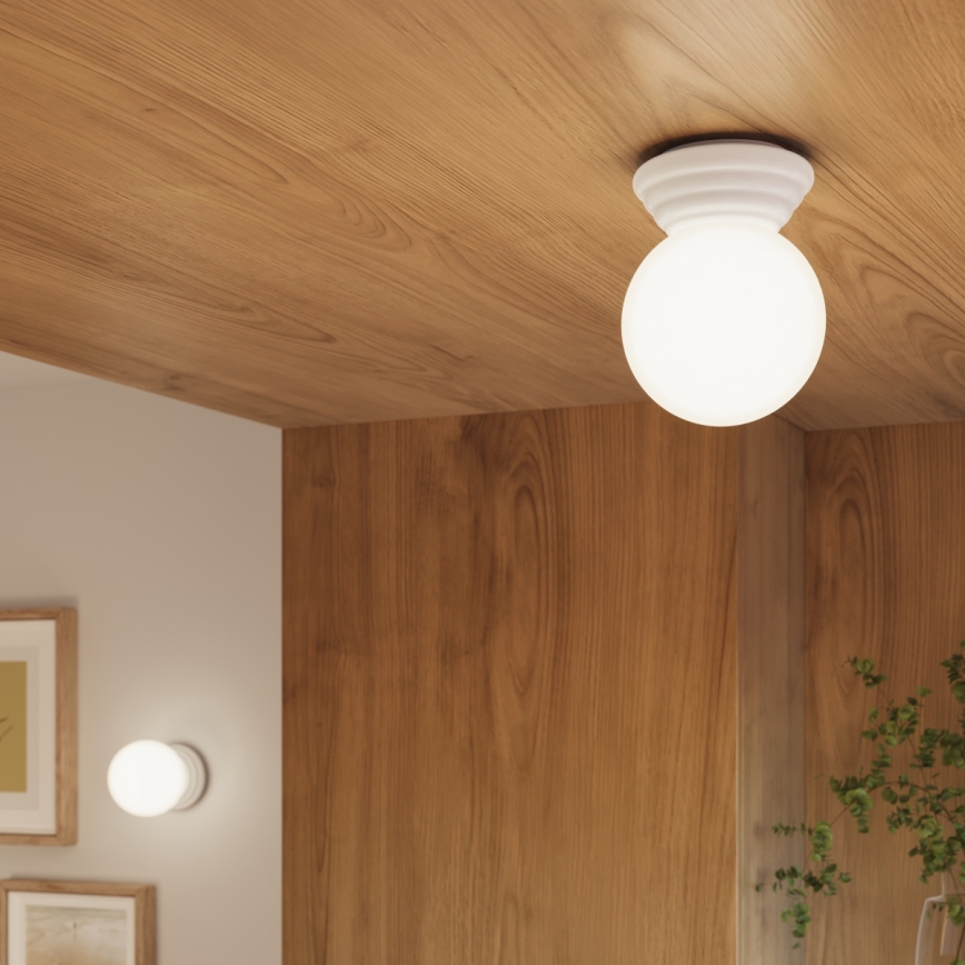 Stropna svetilka za kopalnico ZORI 1xG9/8W/230V Ø 12 cm IP44 bela