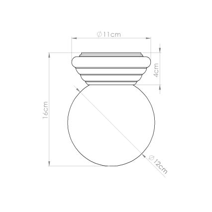 Stropna svetilka za kopalnico ZORI 1xG9/8W/230V Ø 12 cm IP44 bela