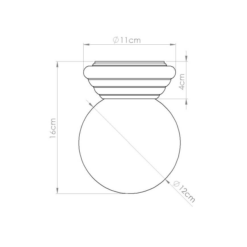 Stropna svetilka za kopalnico ZORI 1xG9/8W/230V Ø 12 cm IP44 bela