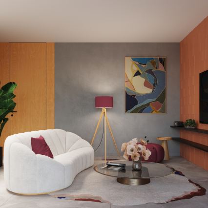 Stoječa svetilka NATT 1xE27/15W/230V rdeča