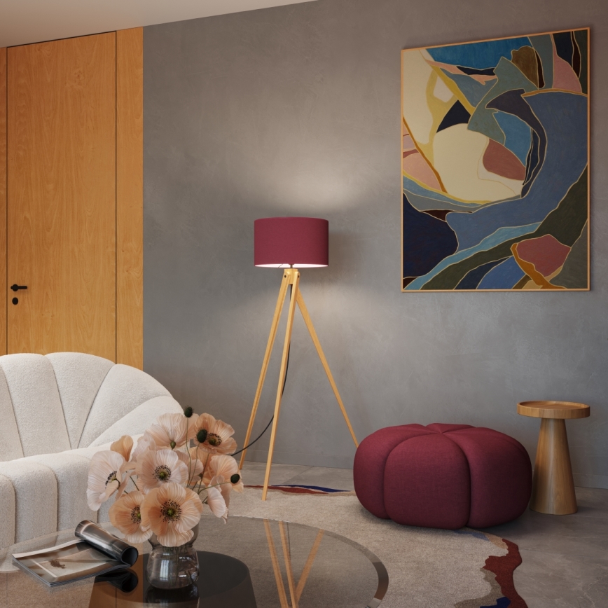 Stoječa svetilka NATT 1xE27/15W/230V rdeča