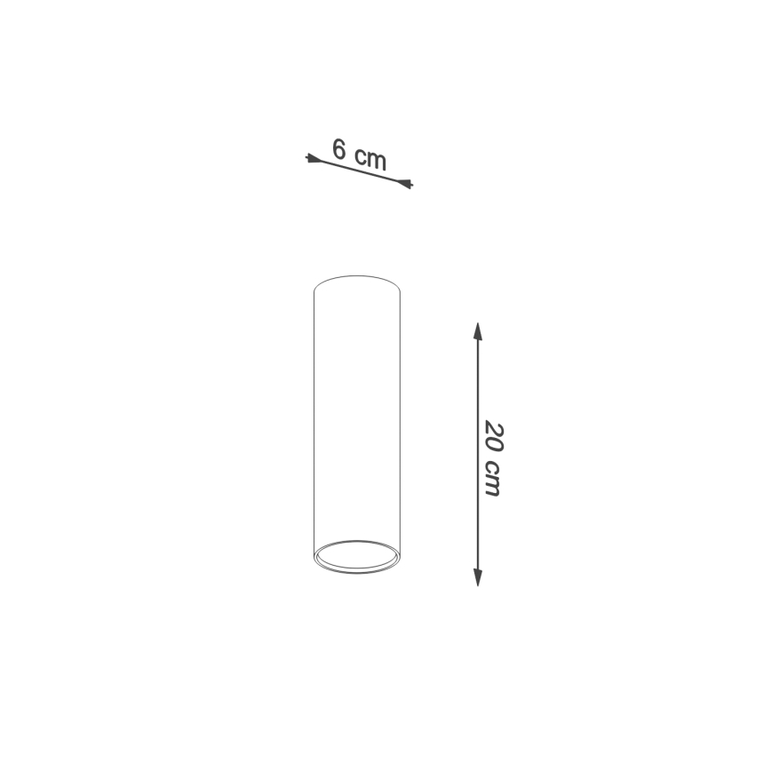Smerna svetilka LAGOS 1xGU10/10W/230V 20 cm kremna