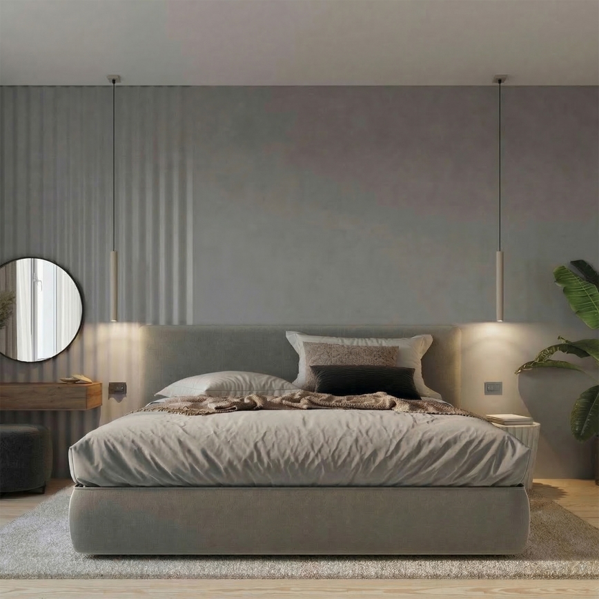 Viseča svetilka na žici PASTELO 1xG9/8W/230V taupe