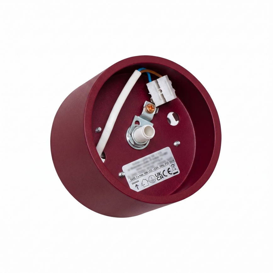 Točkovno svetilo MODO 1xGX53/10W/230V v rdeči barvi
