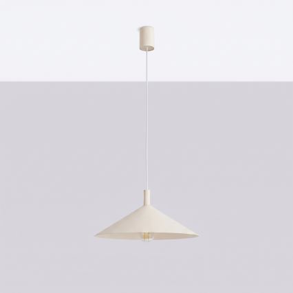 Lestenec na vrvici NOX 1xE27/15W/230V, kremna barva