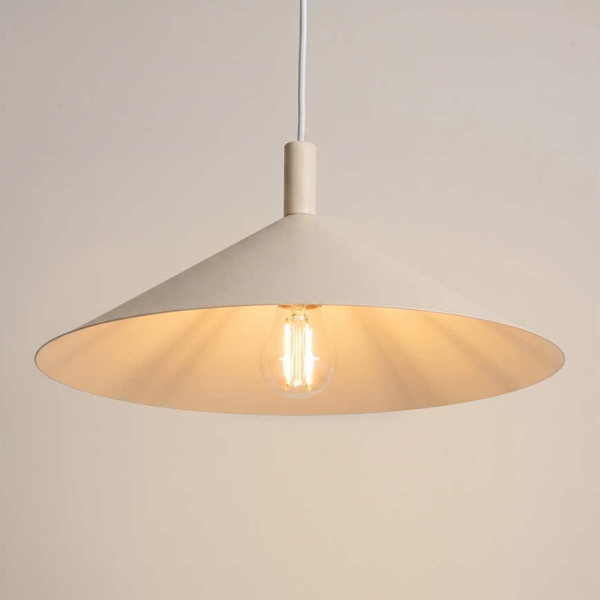 Lestenec na vrvici NOX 1xE27/15W/230V, kremna barva