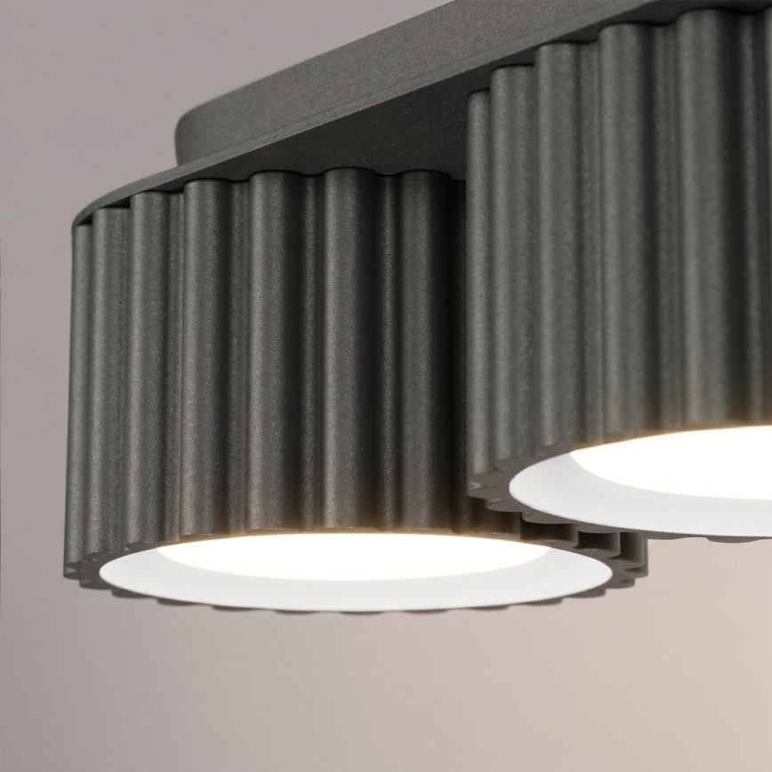 Točkovno svetilo AURA 3xGX53/10W/230V črno