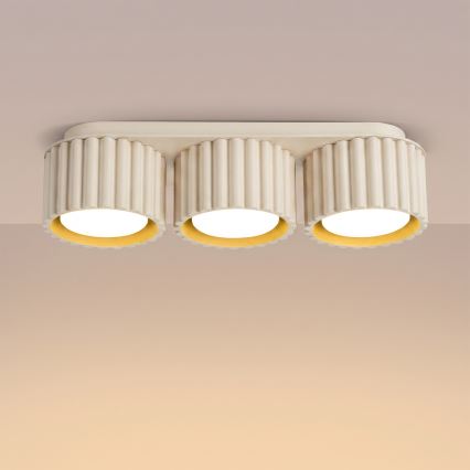 Smerna svetilka AURA 3xGX53/10W/230V kremna