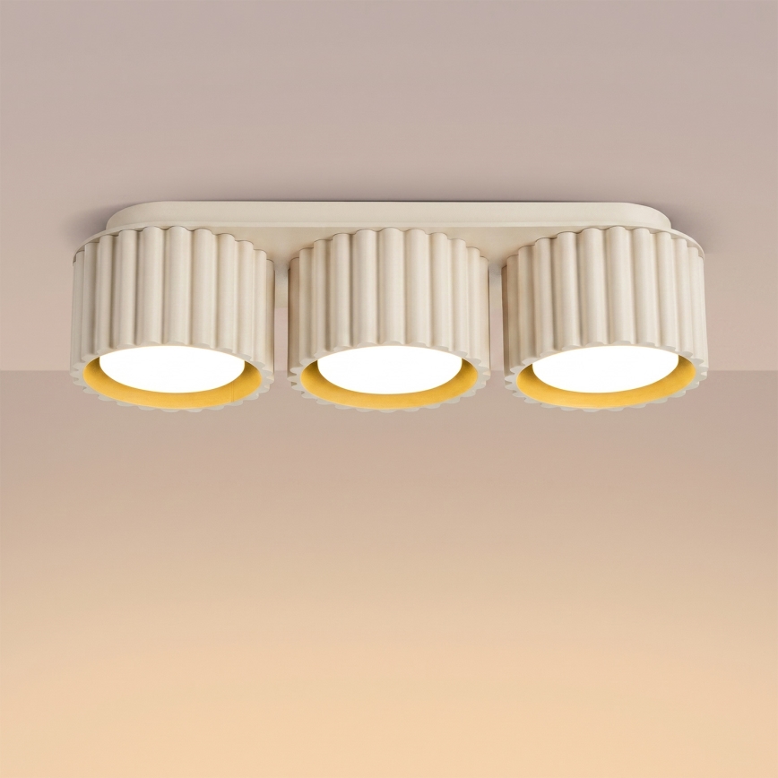 Smerna svetilka AURA 3xGX53/10W/230V kremna