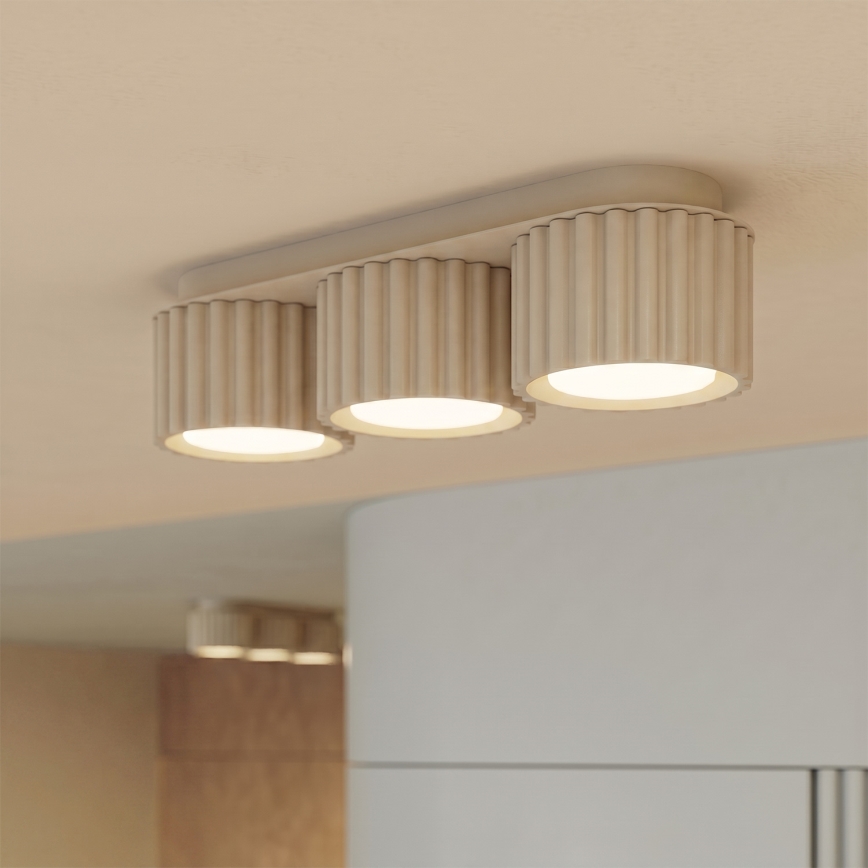 Smerna svetilka AURA 3xGX53/10W/230V kremna