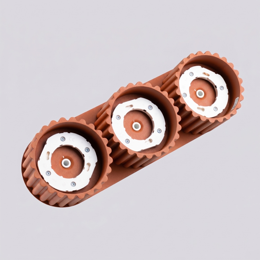 Točkovno svetilo AURA 3xGX53/10W/230V oranžno