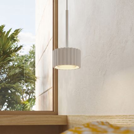 Lestenec na vrvici AURA 1xGX53/10W/230V bela