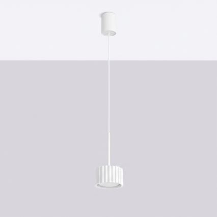 Lestenec na vrvici AURA 1xGX53/10W/230V bela