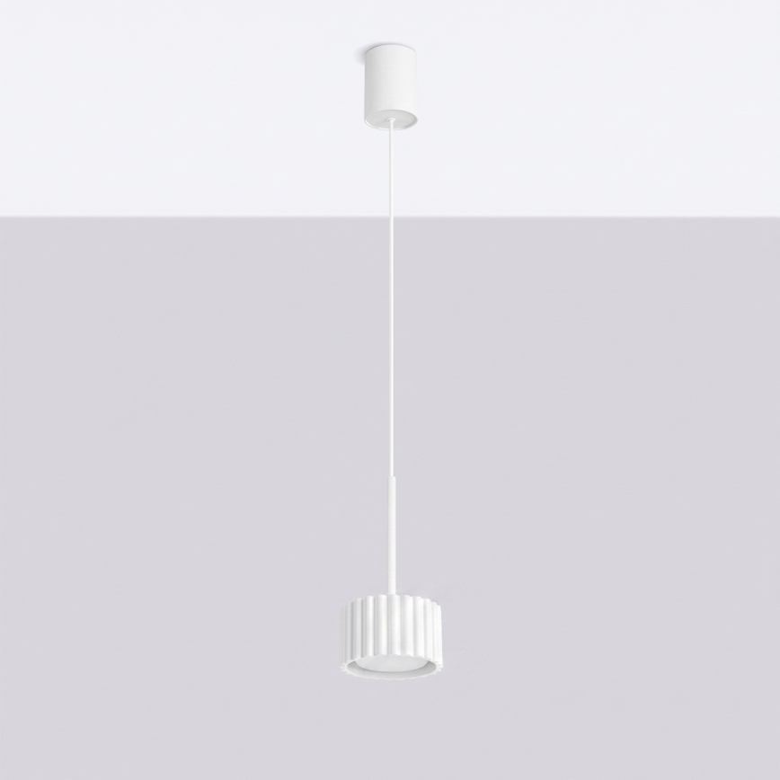 Lestenec na vrvici AURA 1xGX53/10W/230V bela