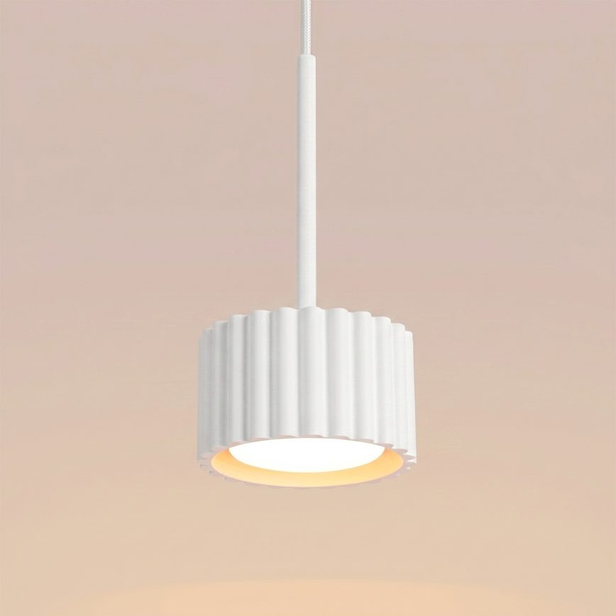 Lestenec na vrvici AURA 1xGX53/10W/230V bela