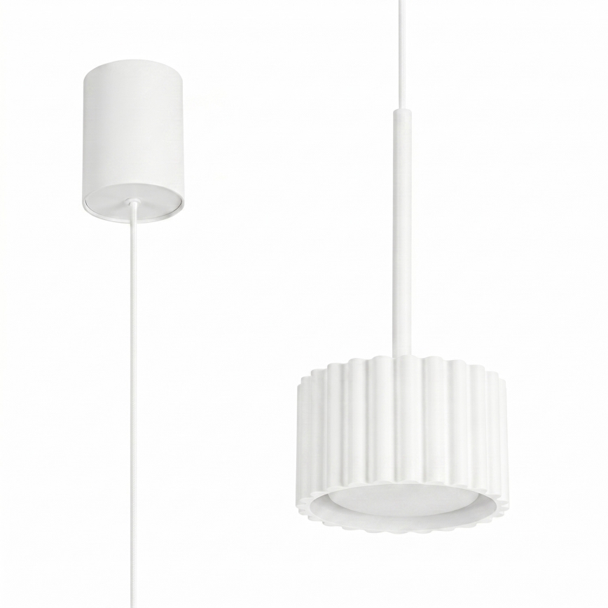 Lestenec na vrvici AURA 1xGX53/10W/230V bela