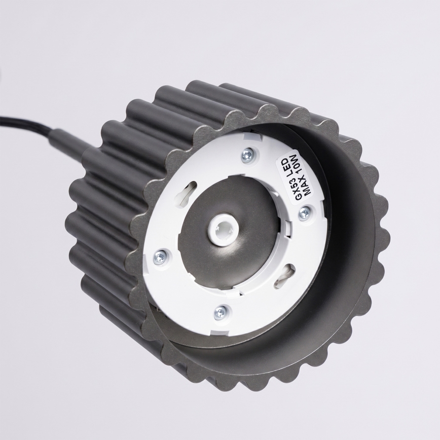 Viseča svetilka na kablu AURA 1xGX53/10W/230V črna