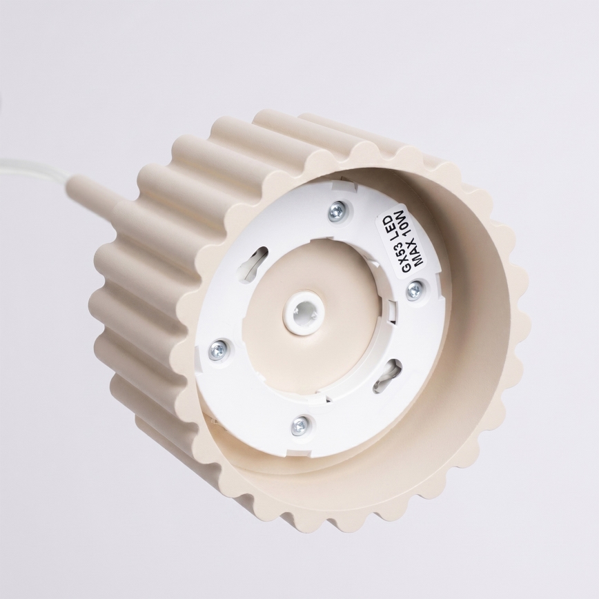 Obesna svetilka na kablu AURA 1xGX53/10W/230V kremna