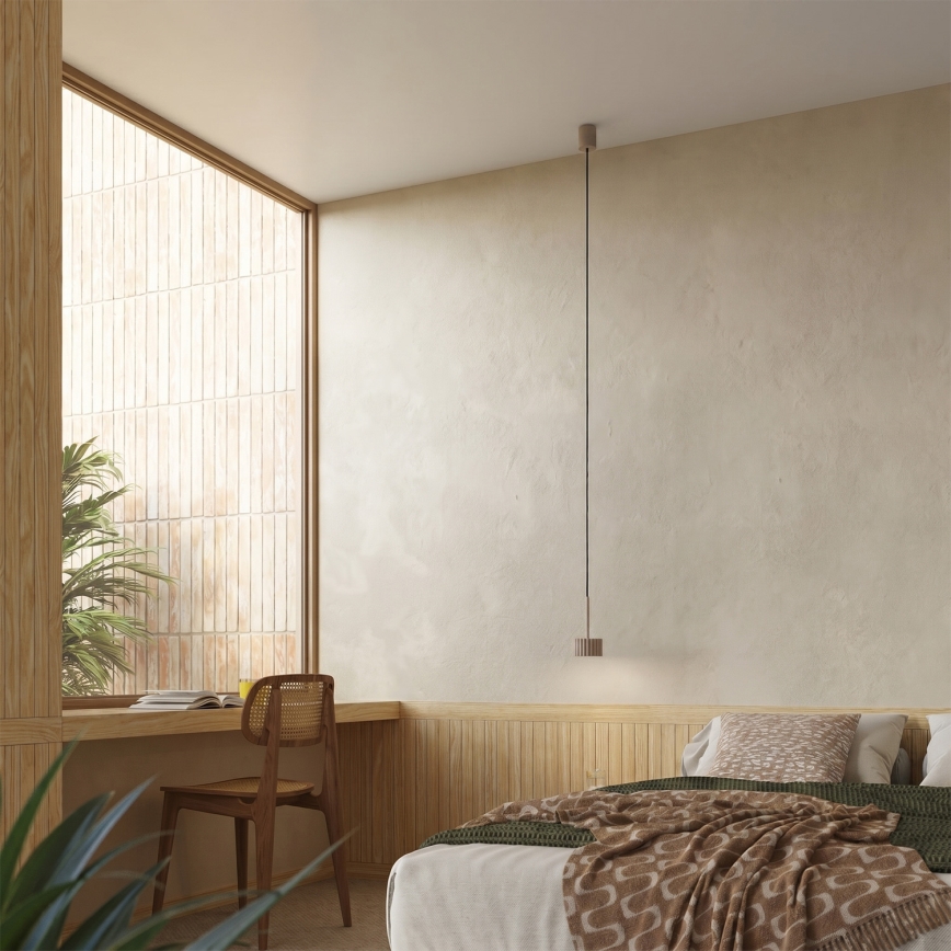 Lestenec na vrvici AURA 1xGX53/10W/230V taupe