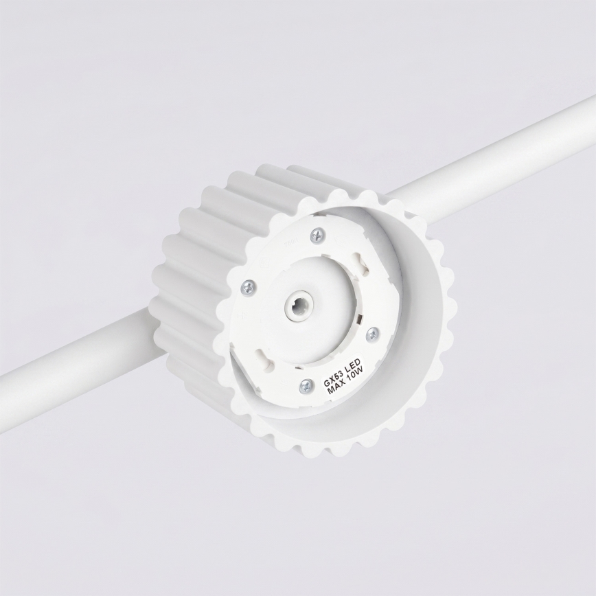 Viseči lestenec na žički AURA 4xGX53/10W/230V bela
