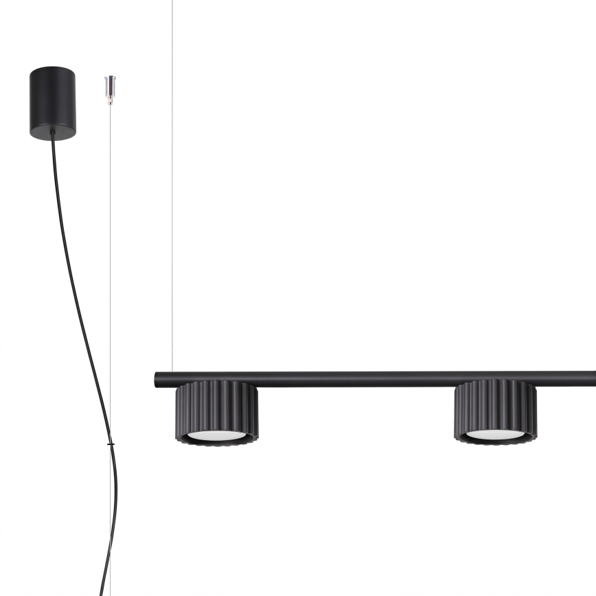 Lestenec na kablu AURA 4xGX53/10W/230V črna