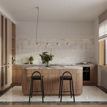 Viseči lestenec na kablu AURA 4xGX53/10W/230V taupe