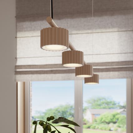 Viseči lestenec na kablu AURA 4xGX53/10W/230V taupe