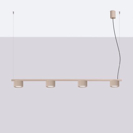 Viseči lestenec na kablu AURA 4xGX53/10W/230V taupe