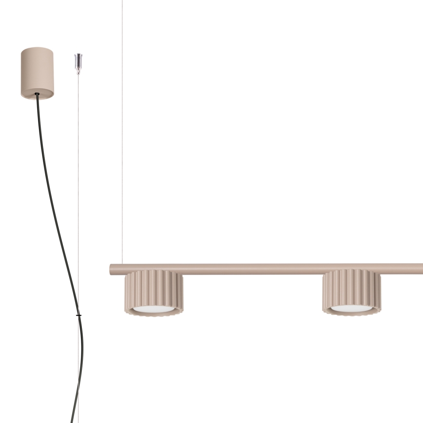 Viseči lestenec na kablu AURA 4xGX53/10W/230V taupe