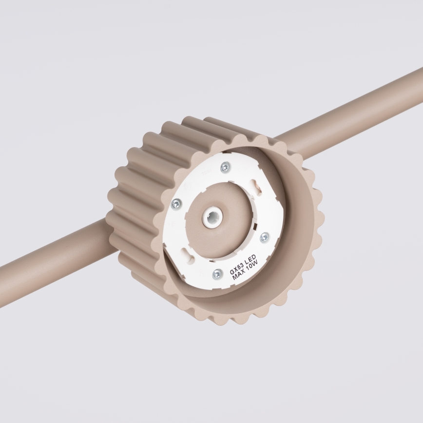 Viseči lestenec na kablu AURA 4xGX53/10W/230V taupe