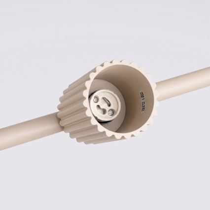 Viseči lestenec na kablu KARBON 4xGU10/10W/230V v kremni barvi