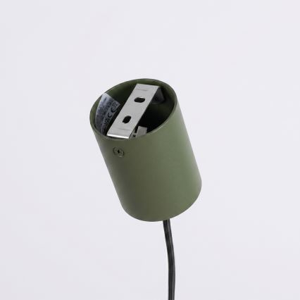 Lestenec na kablu KARBON 4xGU10/10W/230V, zelena