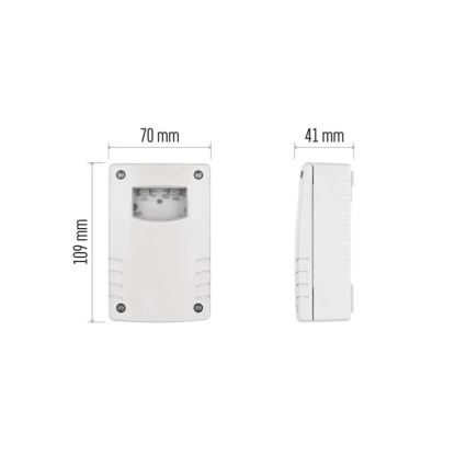 Somrakovno stikalo 1800W/230V IP65 belo