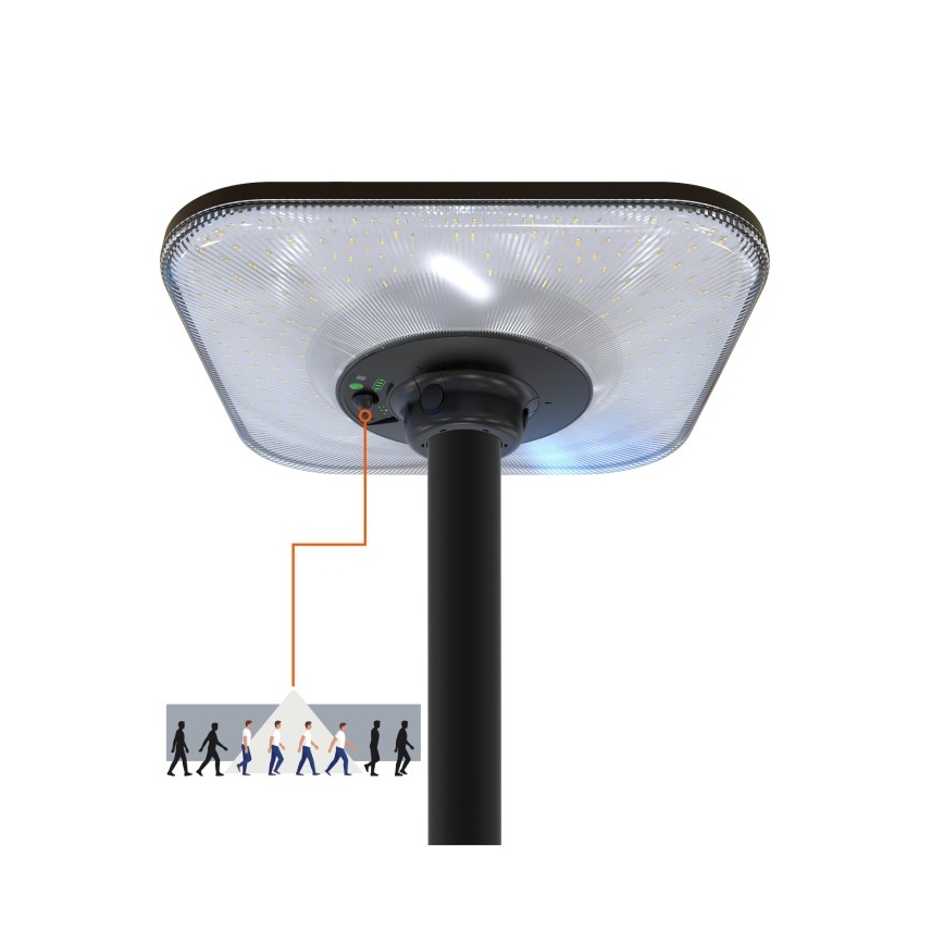 LED solarna ulična svetilka s senzorjem SOLSUMI LED/25W/3,2V 3000/4000/6500K IP54 24000 mAh + daljinski upravljalnik