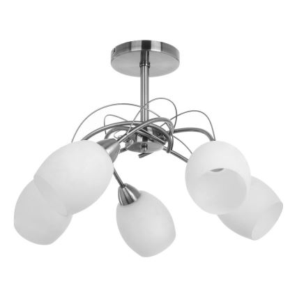 Nadomestni senčnik za lestenec in stenski svetilka PISA E27 pr. 12 cm bela