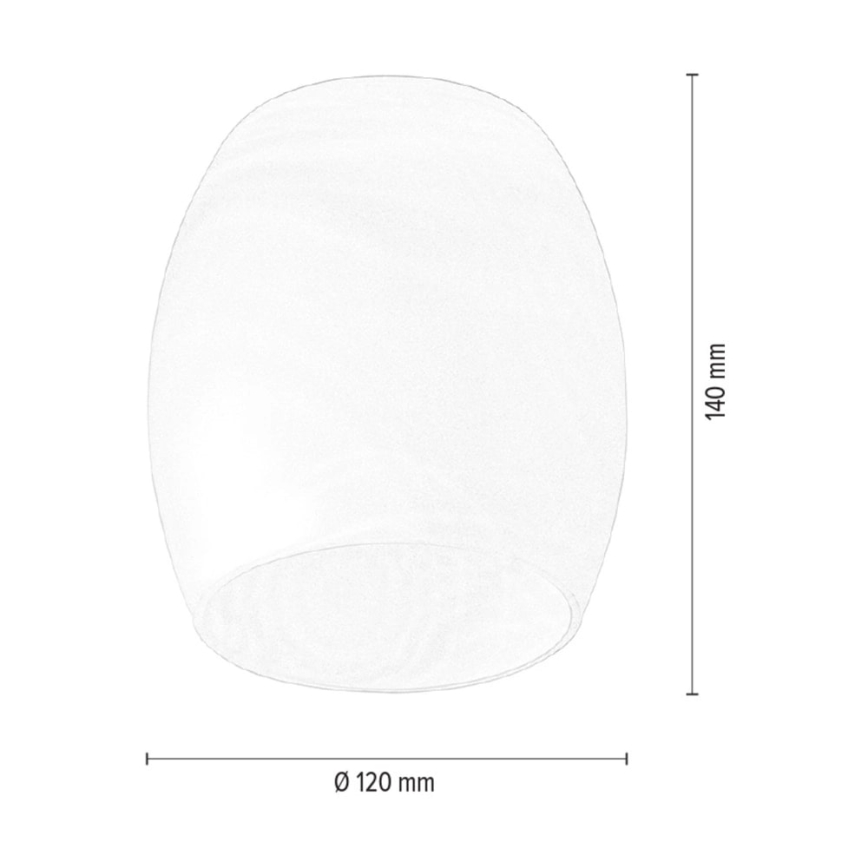 Nadomestni senčnik za lestenec in stenski svetilka PISA E27 pr. 12 cm bela