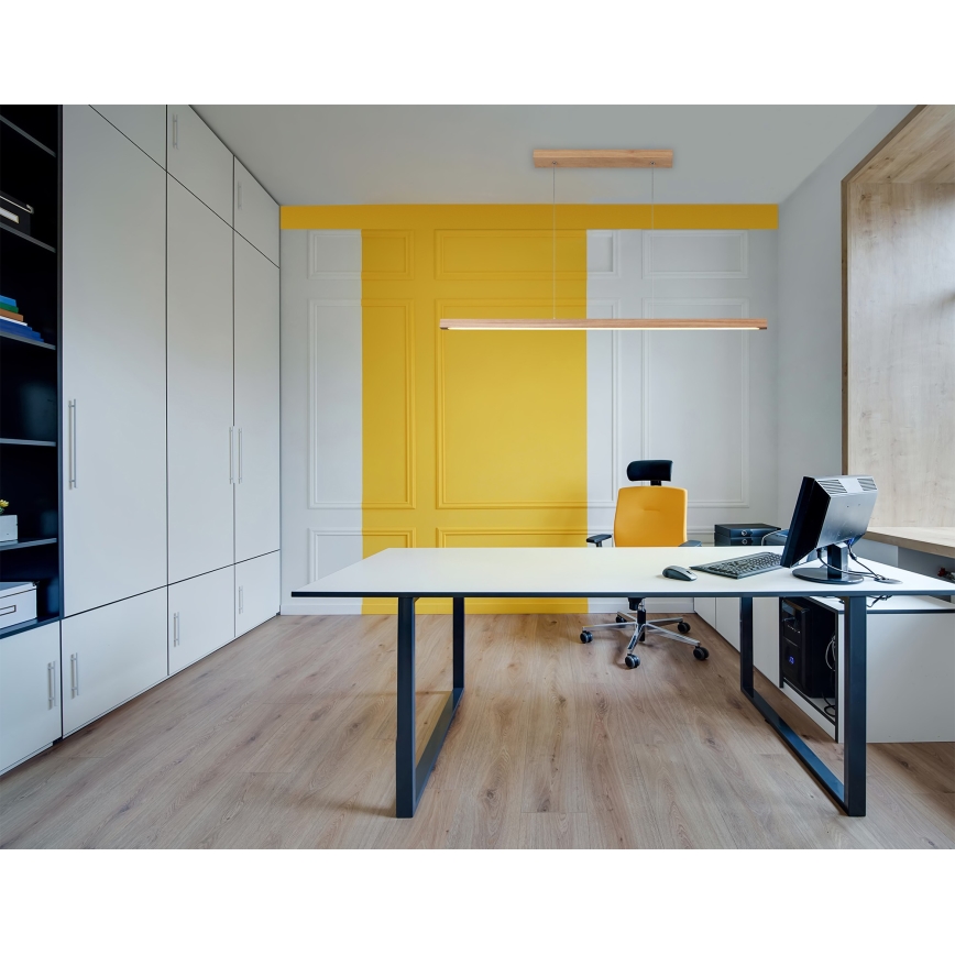 LED zatemljiv lestenec na kablu SMAL LED/15W/230V hrast