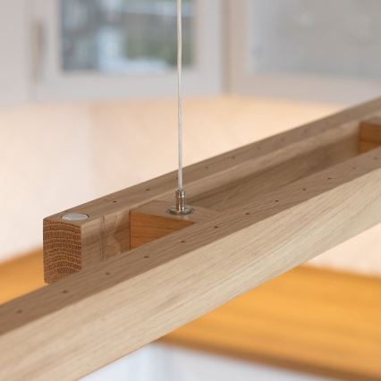 Zatemljiv LED lestenec na kablu SMAL 2xLED/22,5W/230V 2700/4000/6500K hrast