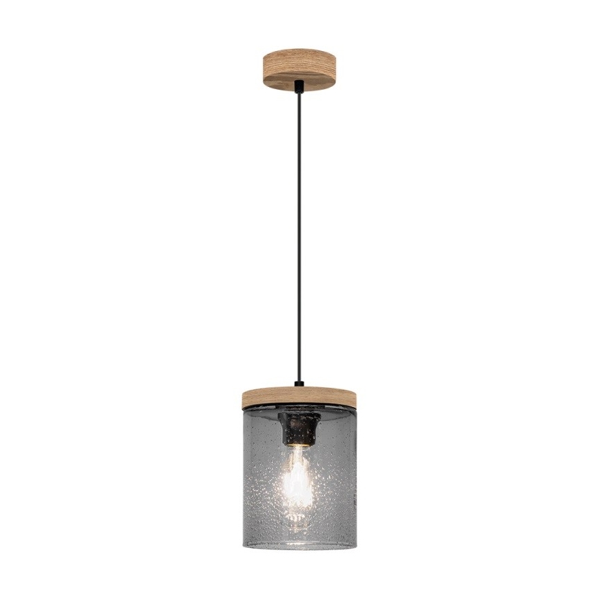 Lestenec na vrvici MONSUN 1xE27/60W/230V bor - FSC certifikat