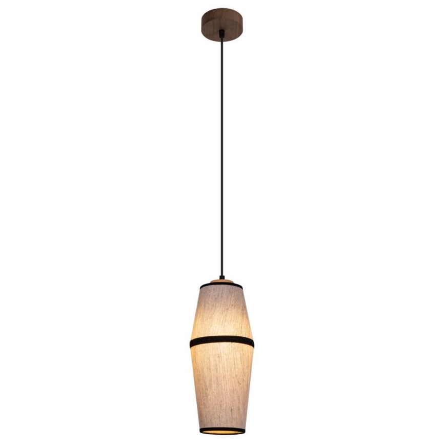 Lestenec na vrvici AMIGO 1xE27/25W/230V hrast