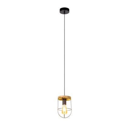 Lestenec na vrvici NETUNO 1xE27/60W/230V hrast - FSC certifikat