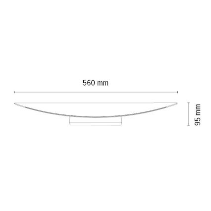 LED zatemnjevalna stenska svetilka DUBAI LED/6,5W/230V hrast