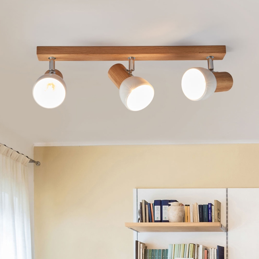 Reflektor SVENDA 3xE27/60W/230V hrast - FSC certifikat