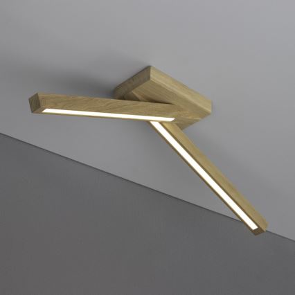 LED Lestenec LINUS 2xLED/4,5W/230V mat hrast