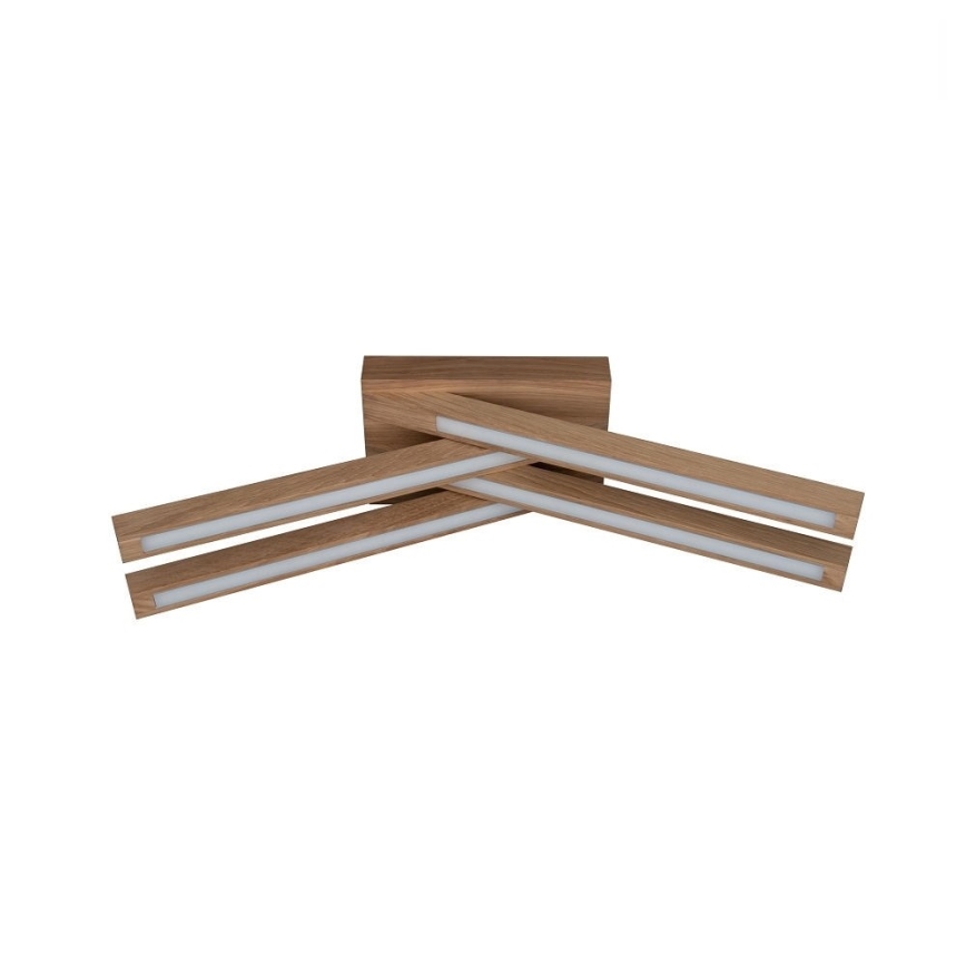 LED Lestenec LINUS 4xLED/4,5W/230V mat hrast