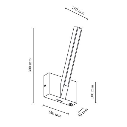 LED Stenska svetilka LINUS LED/3,75W/230V hrast - FSC certifikat