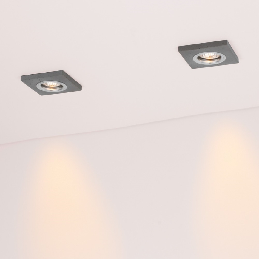 SET 3x LED Vgradna svetilka VITAR 1xGU10/5W/230V CRI 90 beton