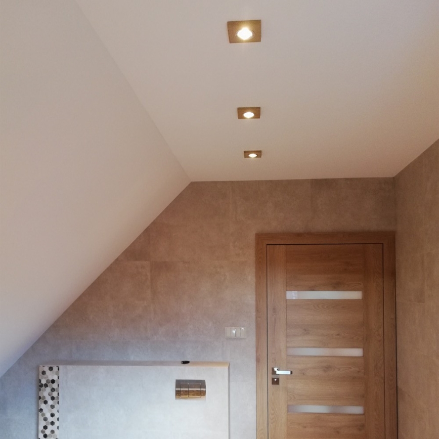 SET 3x LED Vgradna svetilka VITAR 1xGU10/5W/230V CRI 90 peščenjak