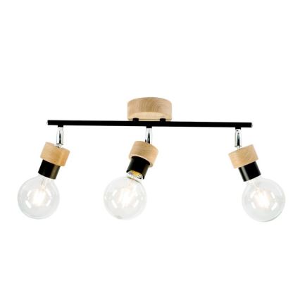 Reflektor MARJOLAINE 3xE27/25W/230V hrast - FSC certifikat