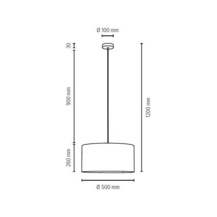 Lestenec na vrvici SCARLETT 1xE27/60W/230V